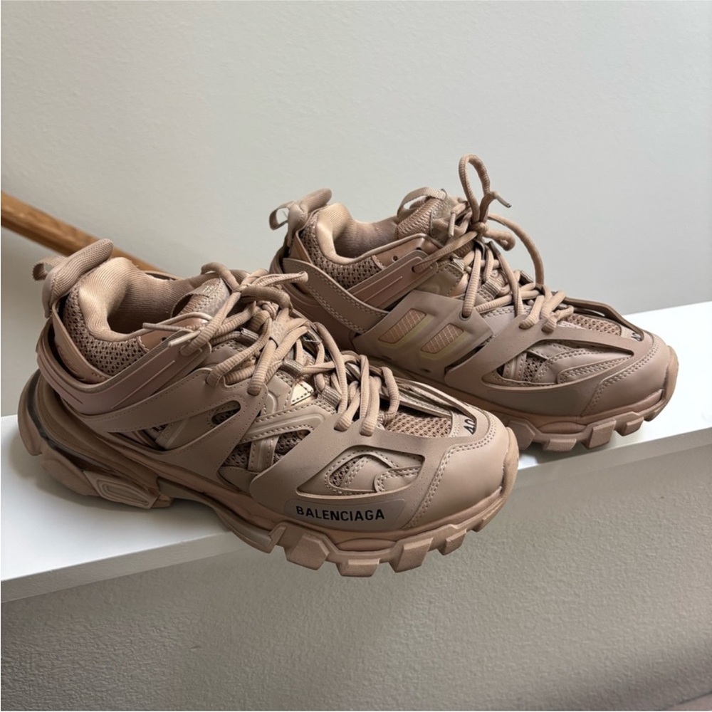 Balenciaga Beige Casual Track Shoes